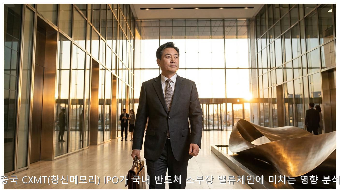 중국 CXMT(창신메모리) IPO가 국내 반도체 소부장 밸류체인에 미치는 영향 분석 핵심 안내 및 분석 인포그래픽 (6)
