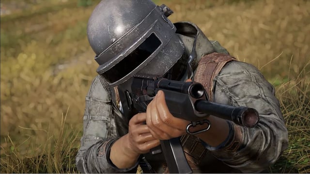Concept art or logo for PUBG's Black Budget, featuring elements of extraction shooter gameplay with tactical gear and a shadowy, intense atmosphere.