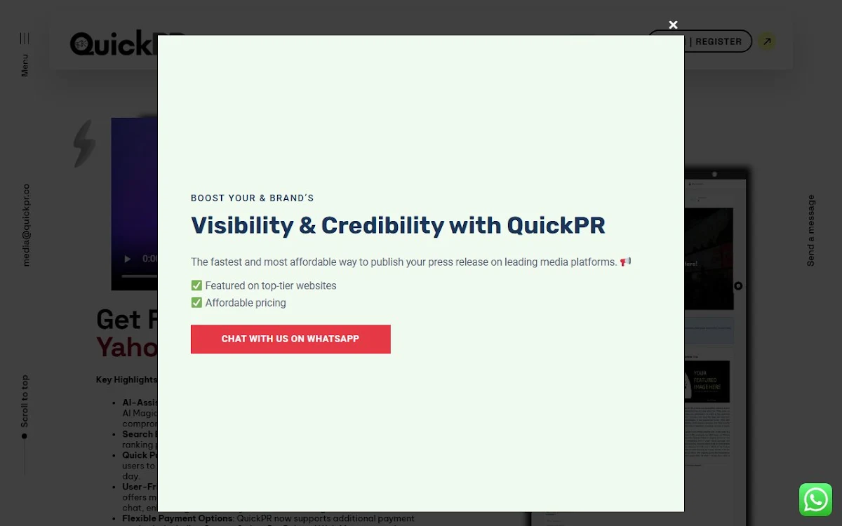 Captura de QuickPR