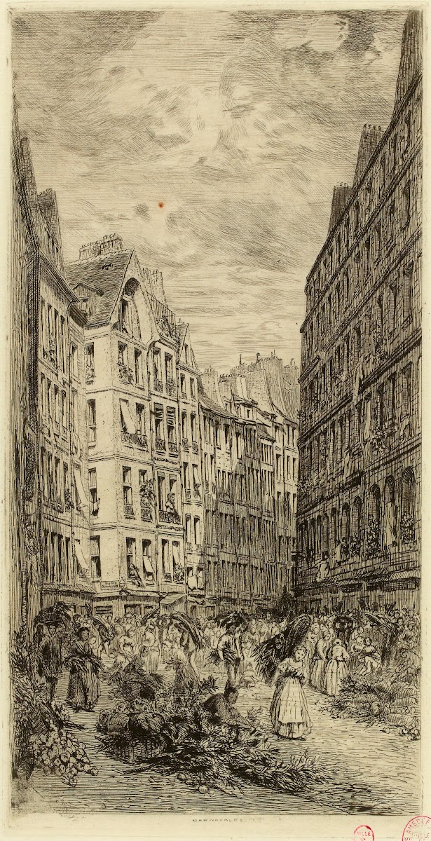 Rue de la Ferronnerie le matin 1866