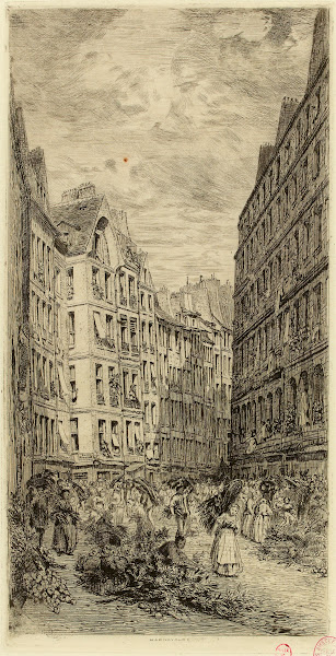 Rue de la Ferronnerie le matin 1866