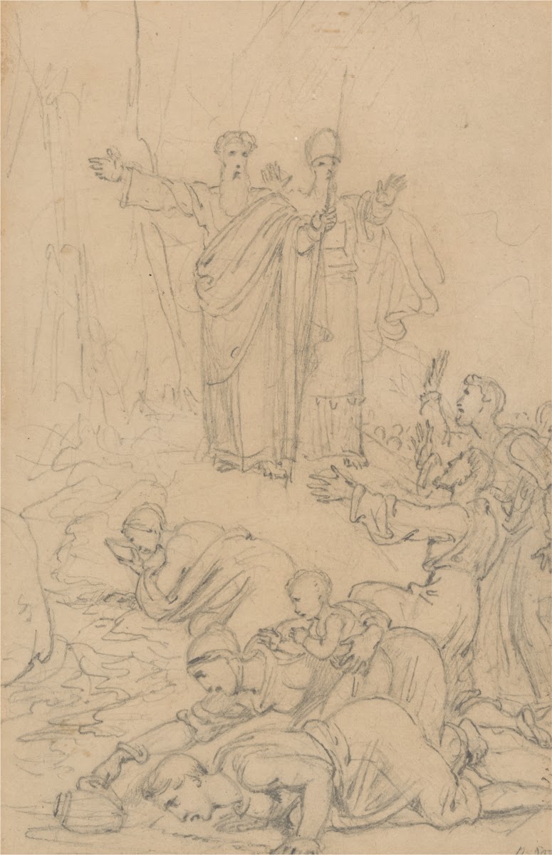 Moses Striking the Rock before 1835