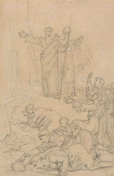 Moses Striking the Rock before 1835