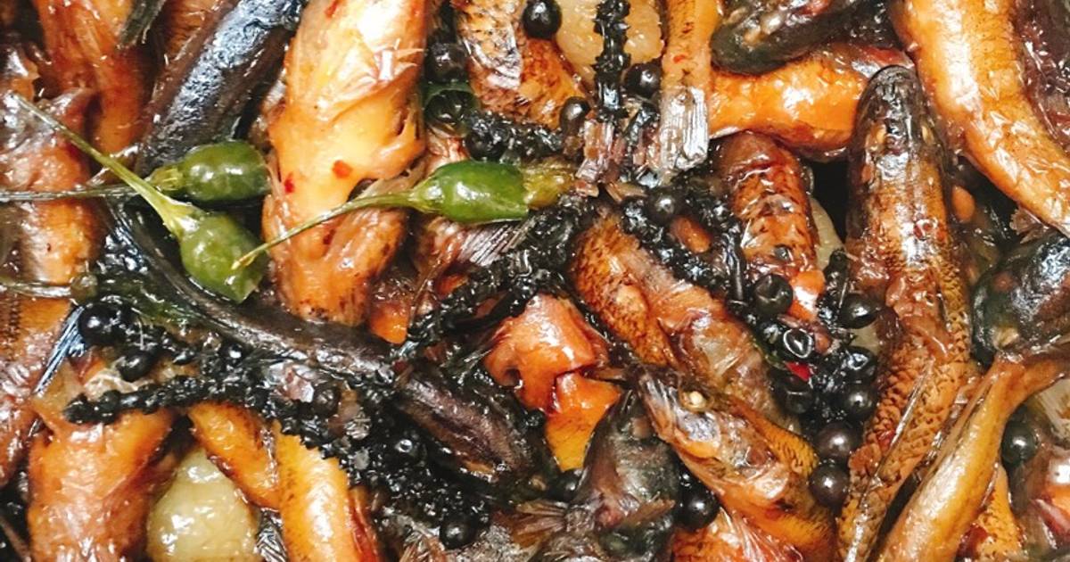 Cá bống kho tiêu xanh