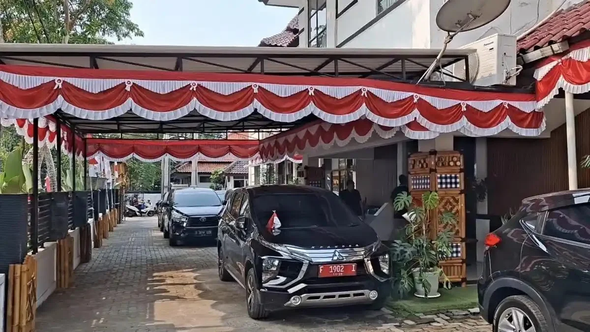 Gedung Dinas Pendidikan Kabupaten Bogor yang menjadi lokasi penggeledahan oleh tim penyidik KPK.