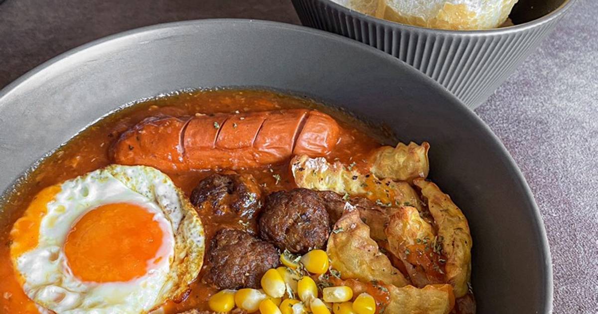 Bánh mỳ chảo với sốt nhà làm
