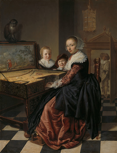 Woman Playing the Virginal c 1637