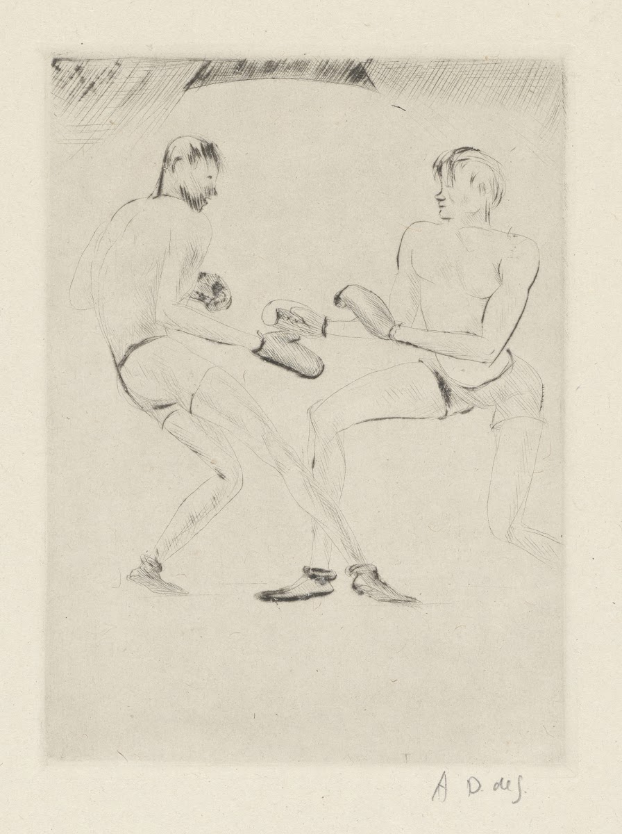 Tableau de la boxe illustré de 29 gravures à leau forte pl 14 1923