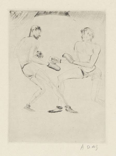 Tableau de la boxe illustré de 29 gravures à leau forte pl 14 1923