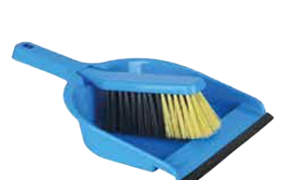 Twin Dustpan Brush with Rubber