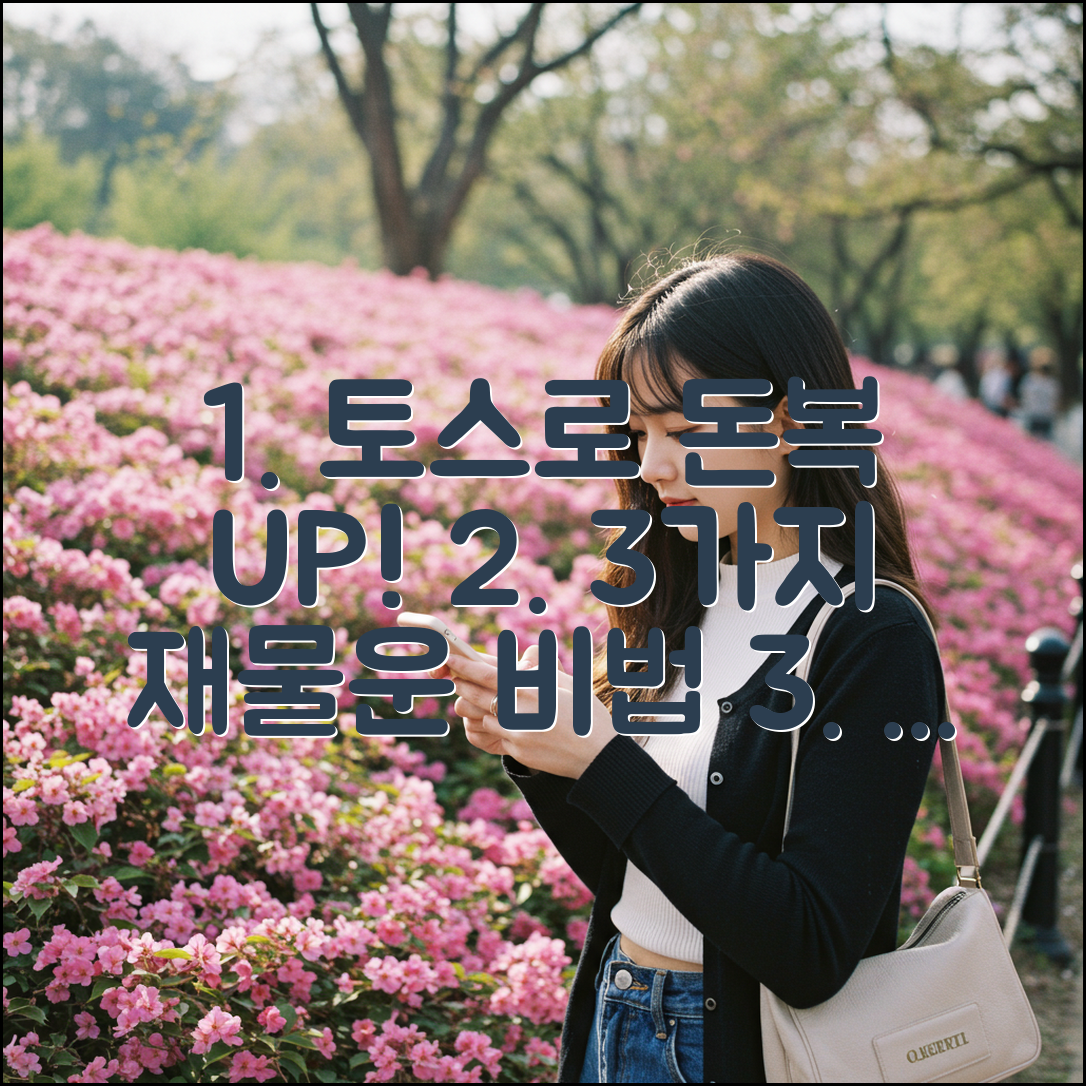 토스와 함께하는 3가지 재물 운 상승 비법!