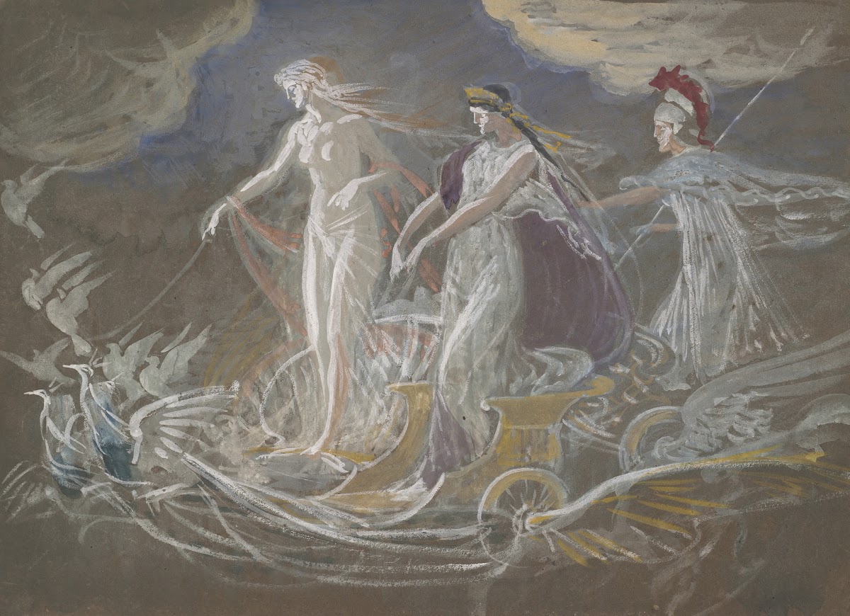Three goddesses allegorical study