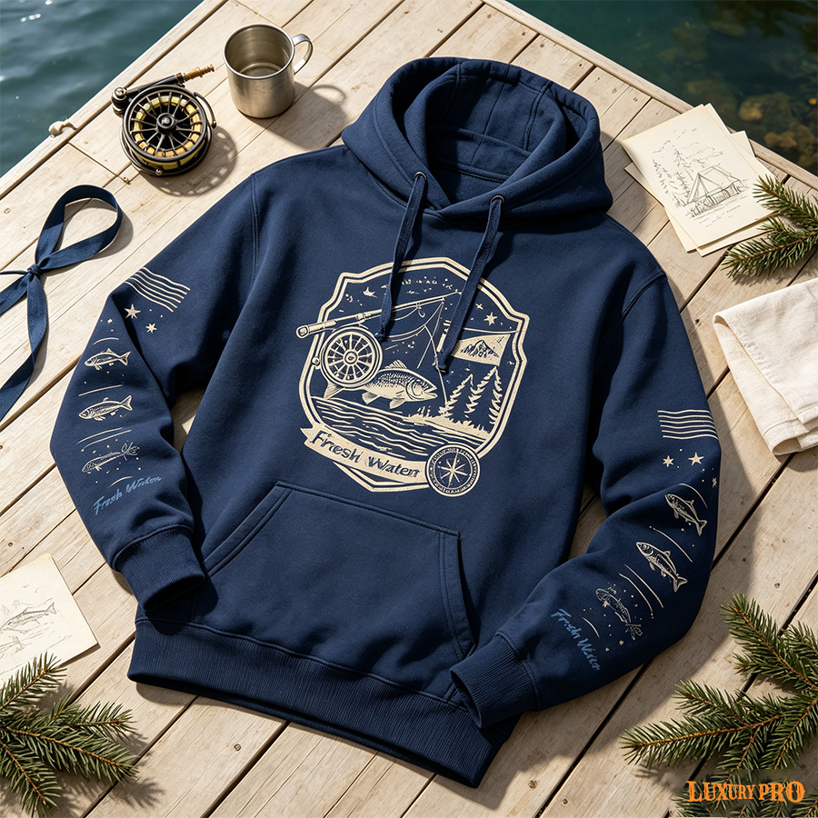 AOP Double‑Stitched MHN Adult Hoodie, 250g Japanese Fabric