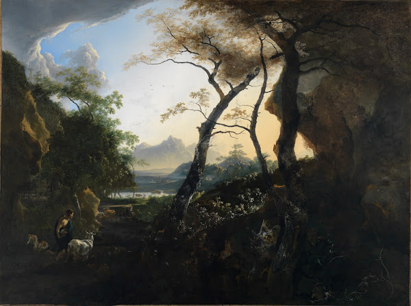 Forest landscape with shepherds 1659