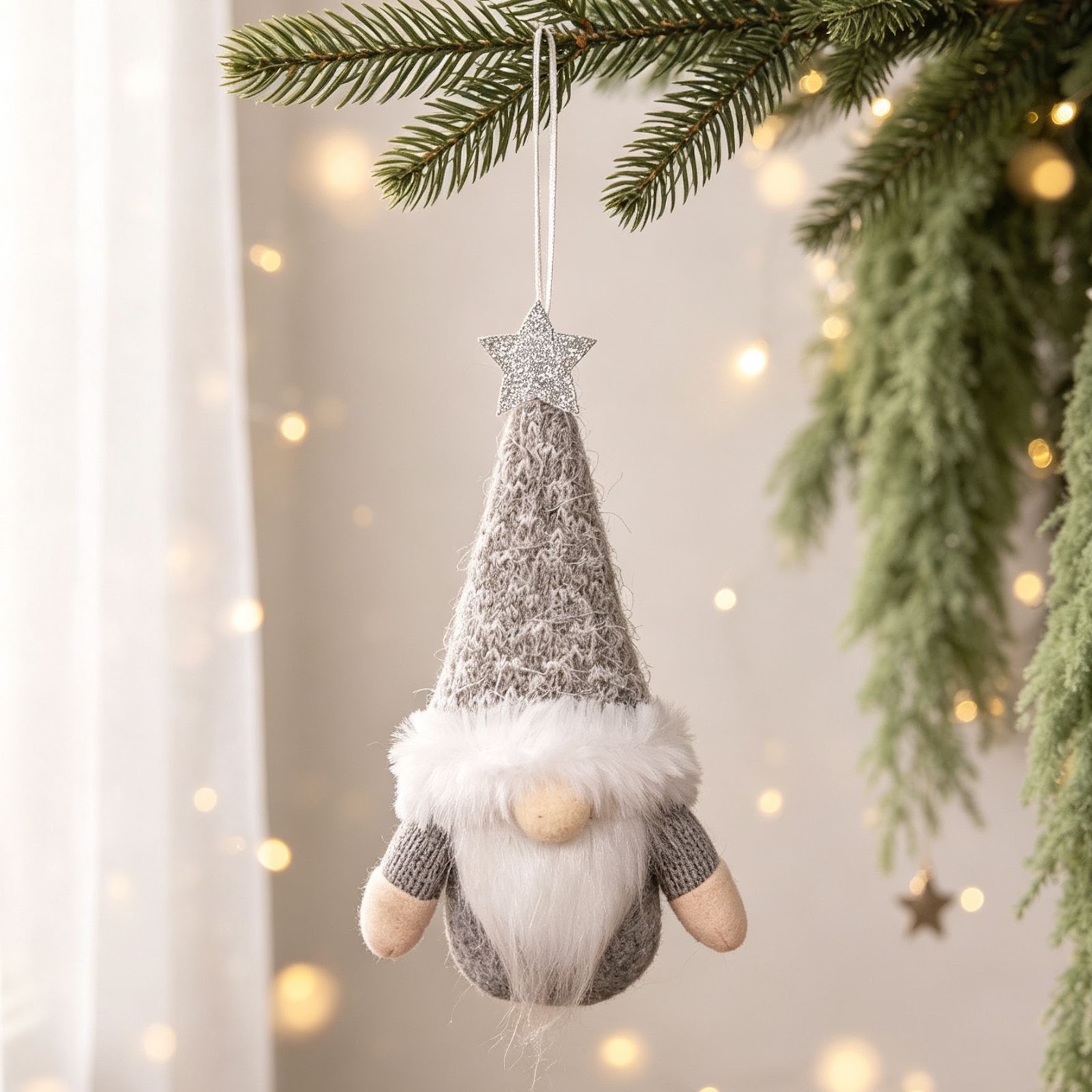 Christmas Gnome Ornament, Fabric