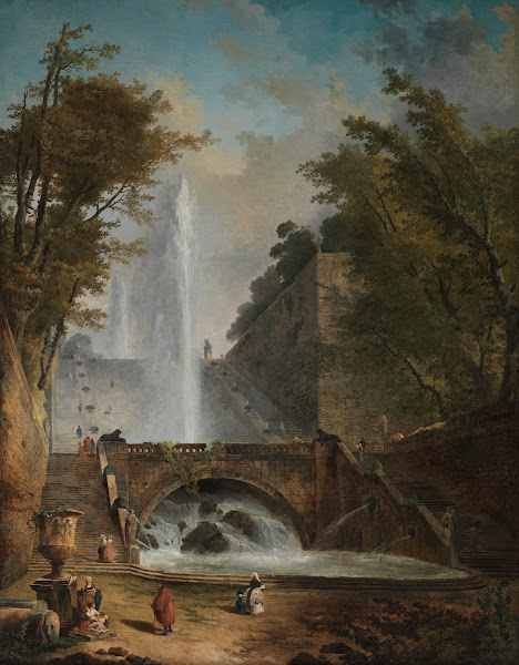 Stair and Fountain in the Park of a Roman Villa circa 1775
