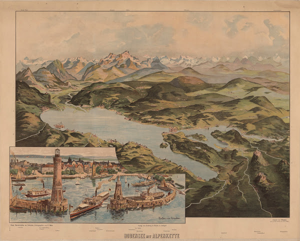 Lake Constance with the Alps 1905