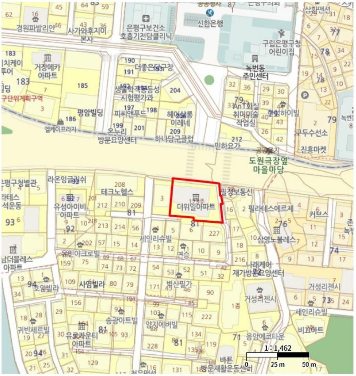 더위일 상세 위치도