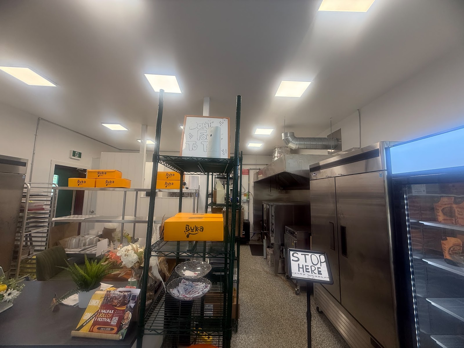 Prep area
