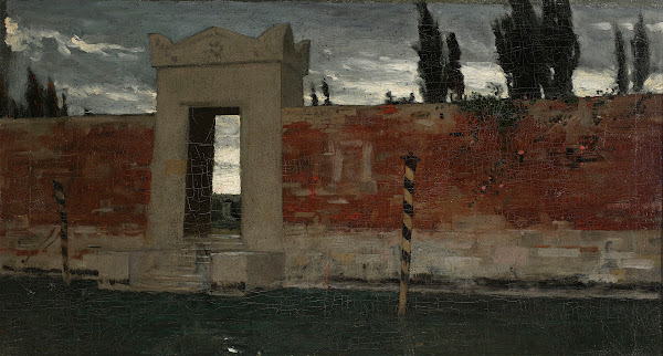 Cemetery in Venice sketch 1876