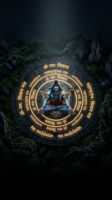Lord Shiva Meditating Sacred Inscription Wallpaper - Free mobile Wallpaper