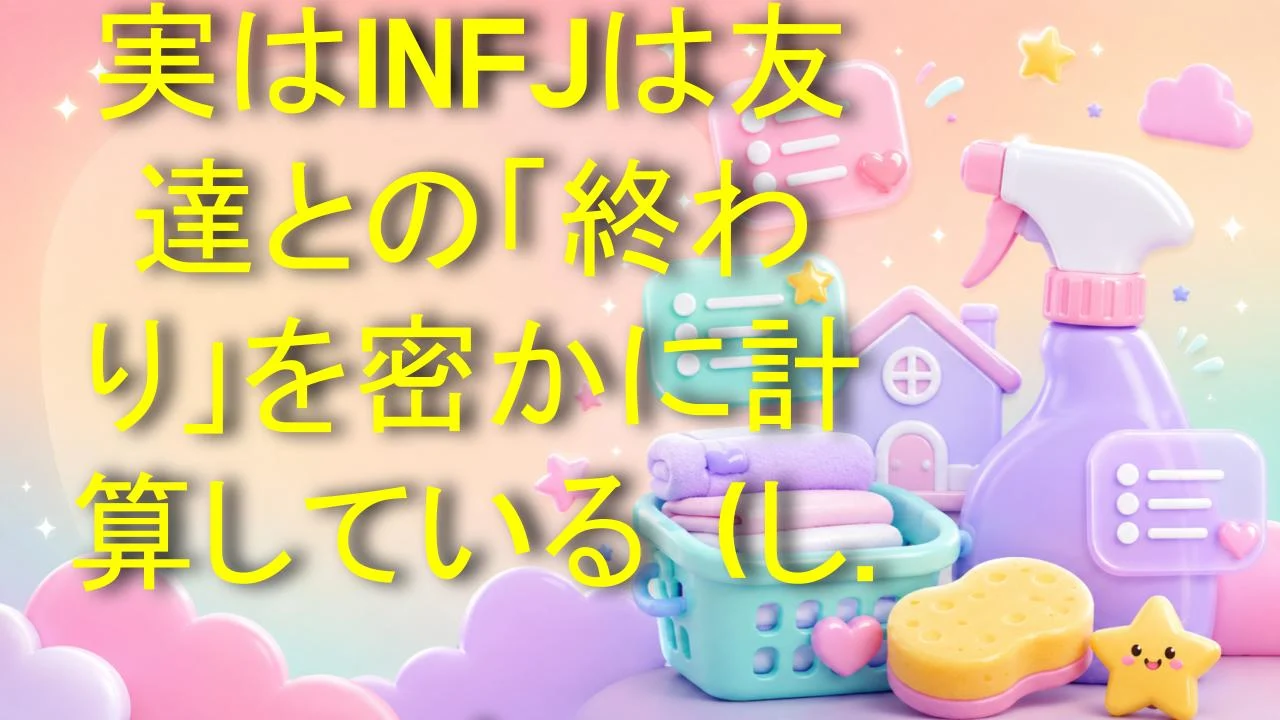 実はINFJは友達との「終わり」を密かに計算している（しかも笑顔のまま）