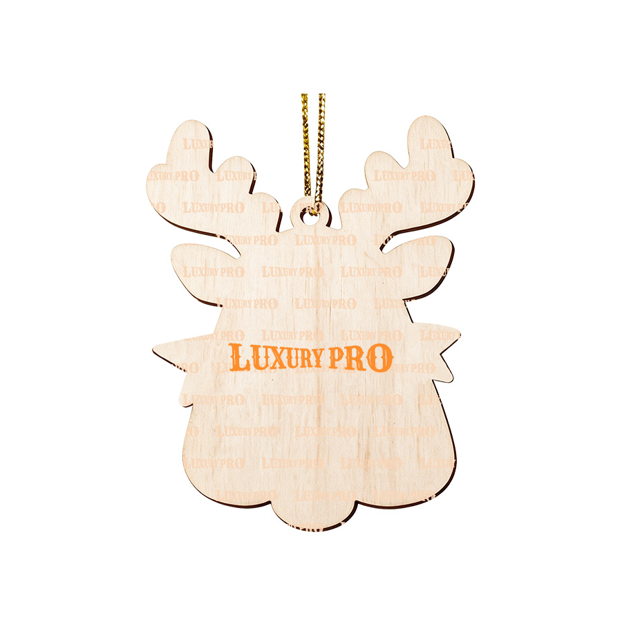 8cm Double-layer Wooden Ornament