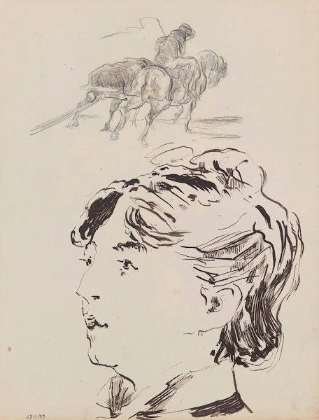 Farmer with Horses Span Marie Colombier