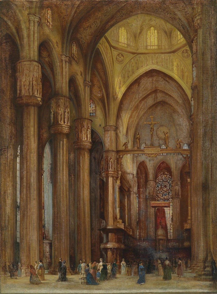 Blick in den Mailänder Dom 1846