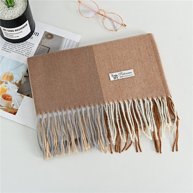 Checked Scarf in Cashmere Look, 70x200 cm