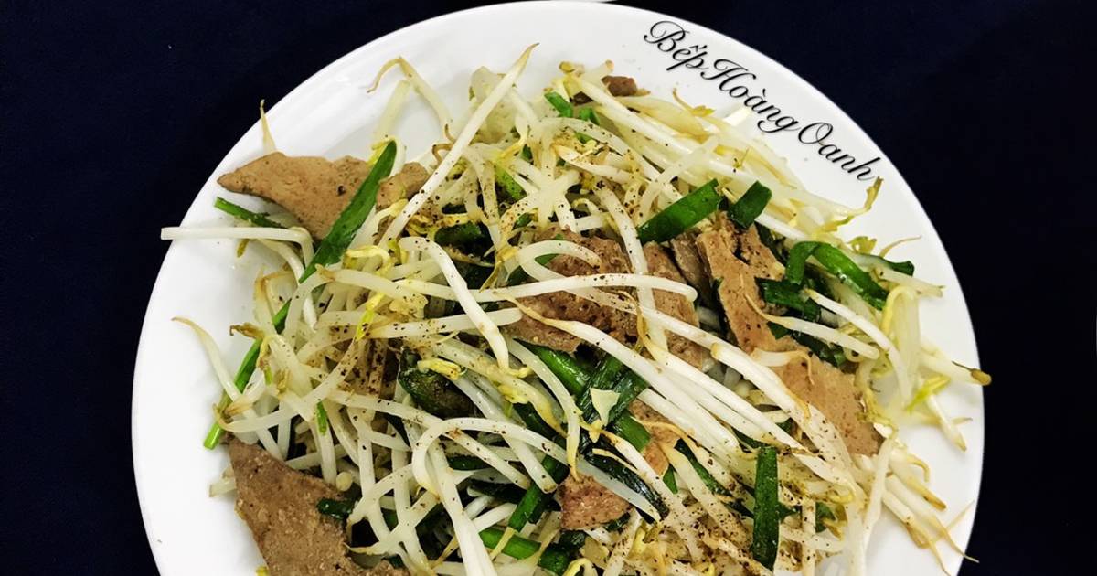 Gan Heo Xào Giá Hẹ