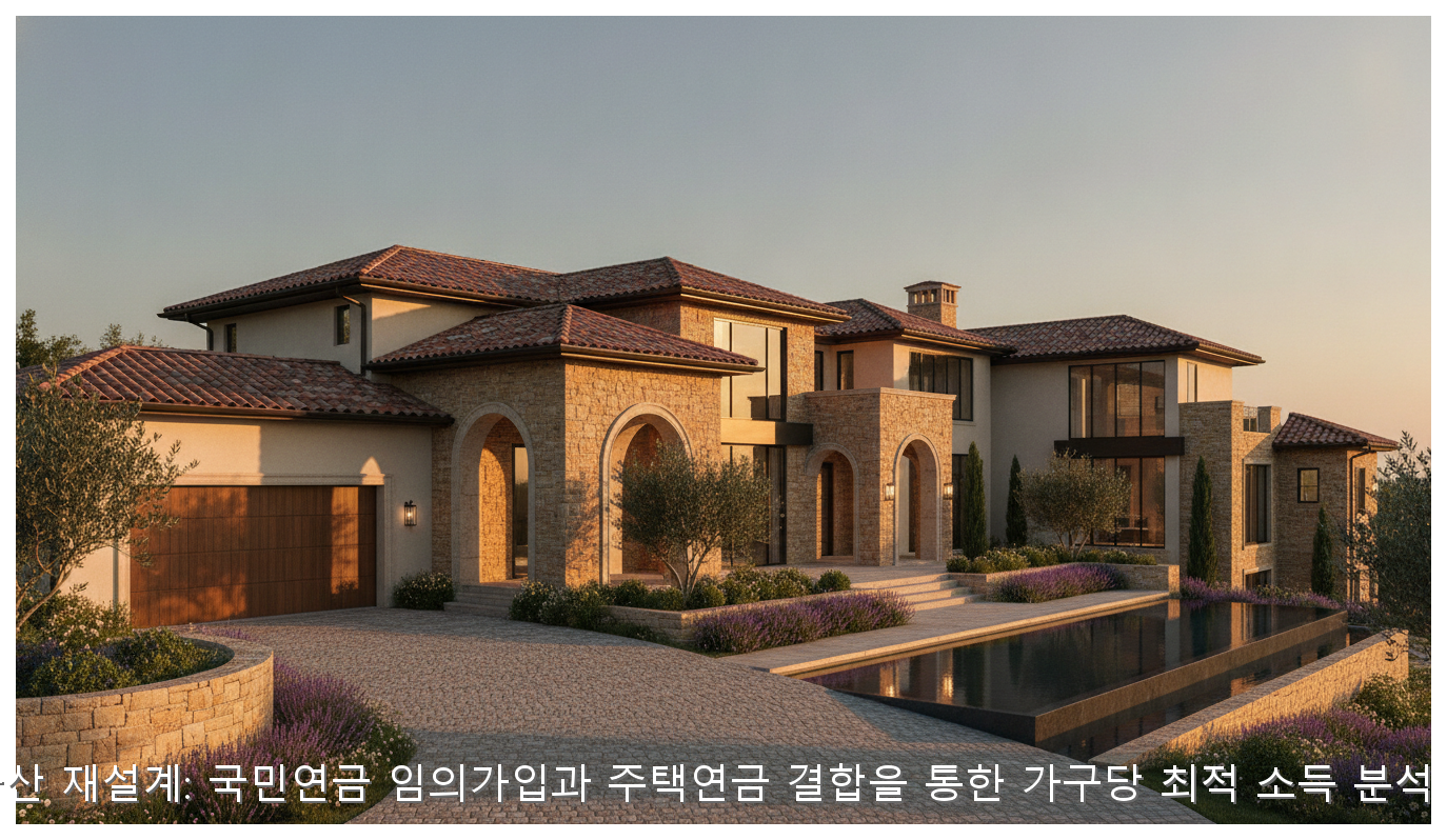 2026년 은퇴 자산 재설계: 국민연금 임의가입과 주택연금 결합을 통한 가구당 최적 소득 분석 및 세무 가이드 핵심 안내 및 분석 인포그래픽 (4)