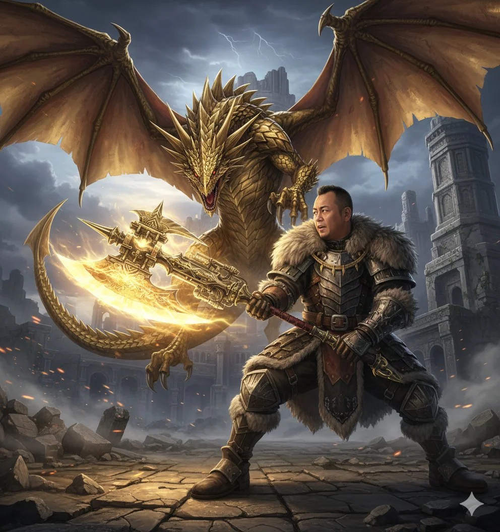 Nishimura Mizuki contra Rathian Dorada en la Torre de Monster Hunter