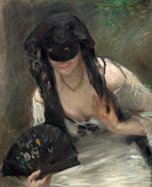 Maske im weißen Kleid 1902