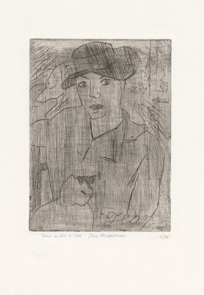 Woman with cat I 1917