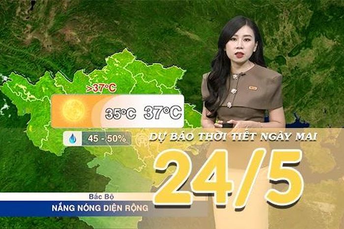 [Video] Dự báo thời tiết đêm nay và ngày mai ngày 24/5/2026: Bắc Bộ và Trung Bộ tiếp tục nắng nóng diện rộng - Báo Nhân Dân