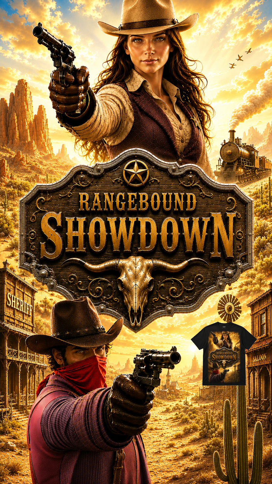 เสื้อยืดวินเทจ Rangebound Showdown
