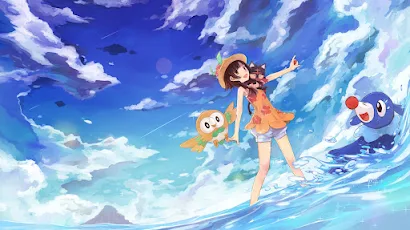 Anime, Anime Girls, Pokémon 4K Wallpaper Background