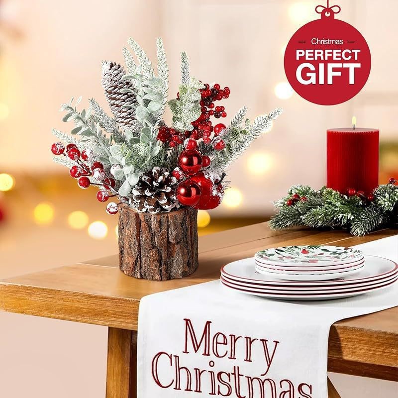 Decorative Tabletop Christmas Tree Figurine, 30 cm