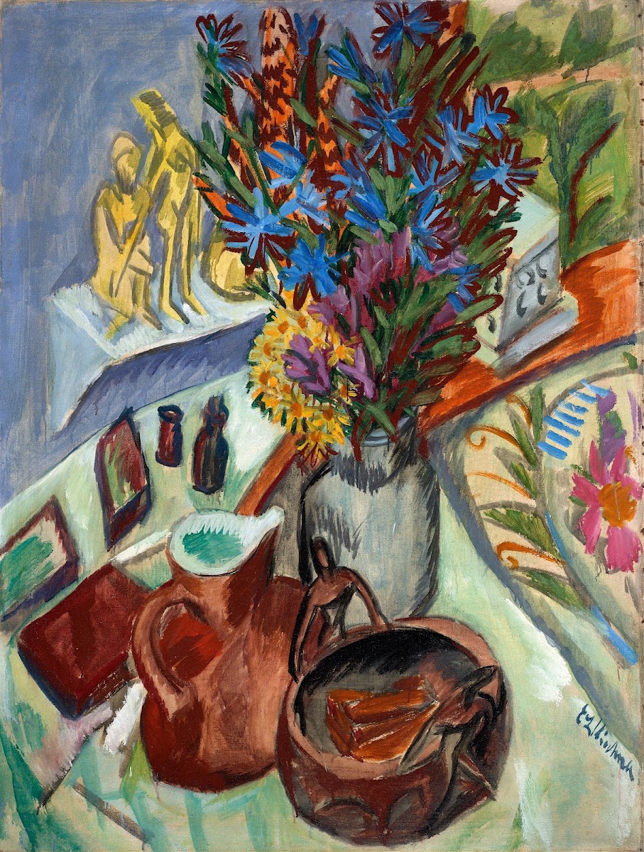 Still Life with Jug and African Bowl 1912