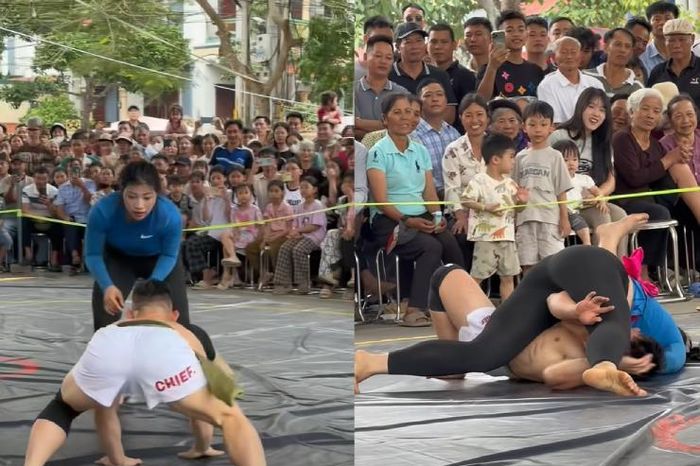 'Quỷ lùn' Hồng Sơn bị Anh Thơ đè ngửa ở sới vật, dù tung chiêu độc lạ - Tạp chí Người Đưa Tin