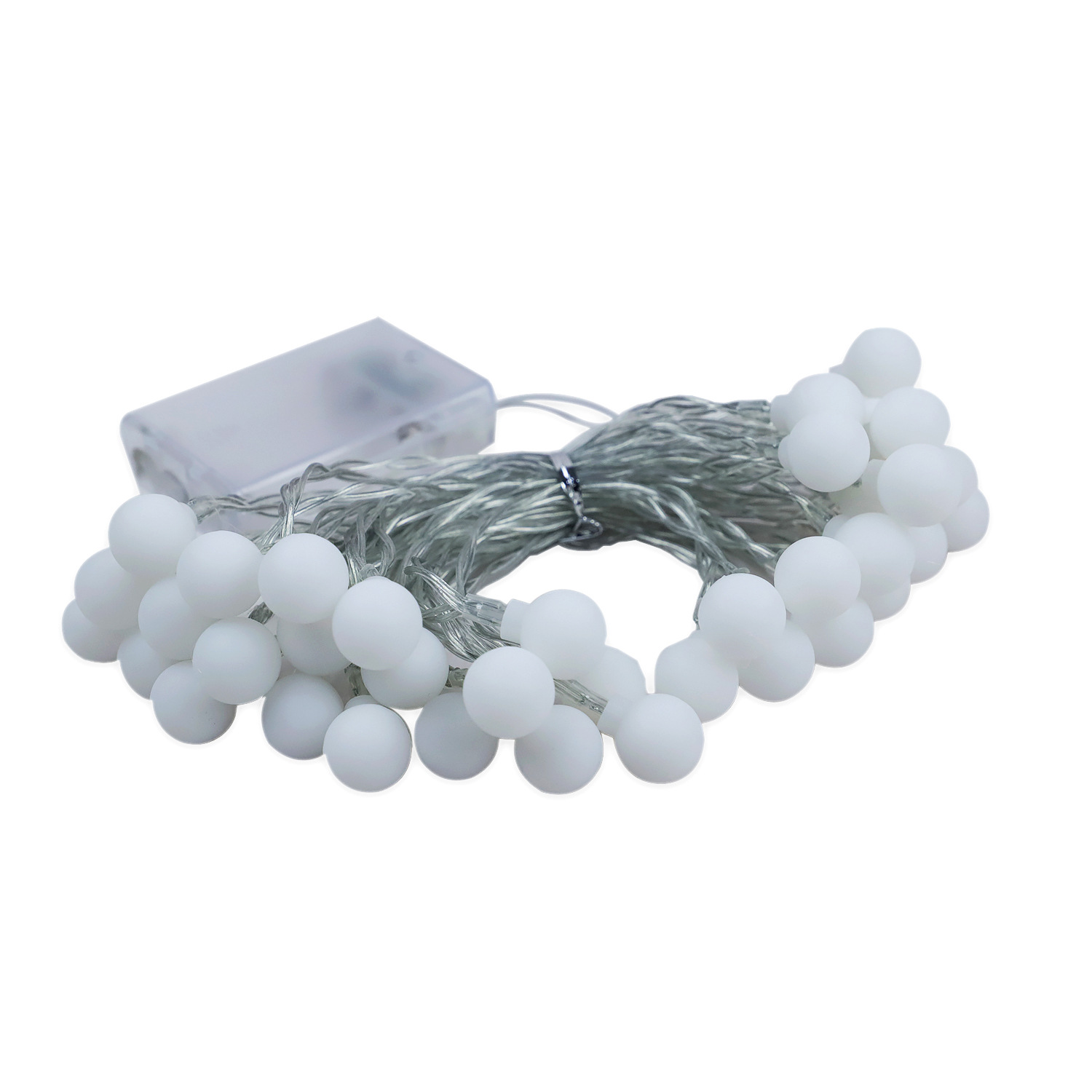 LED light string with small balls, USB rechargeable