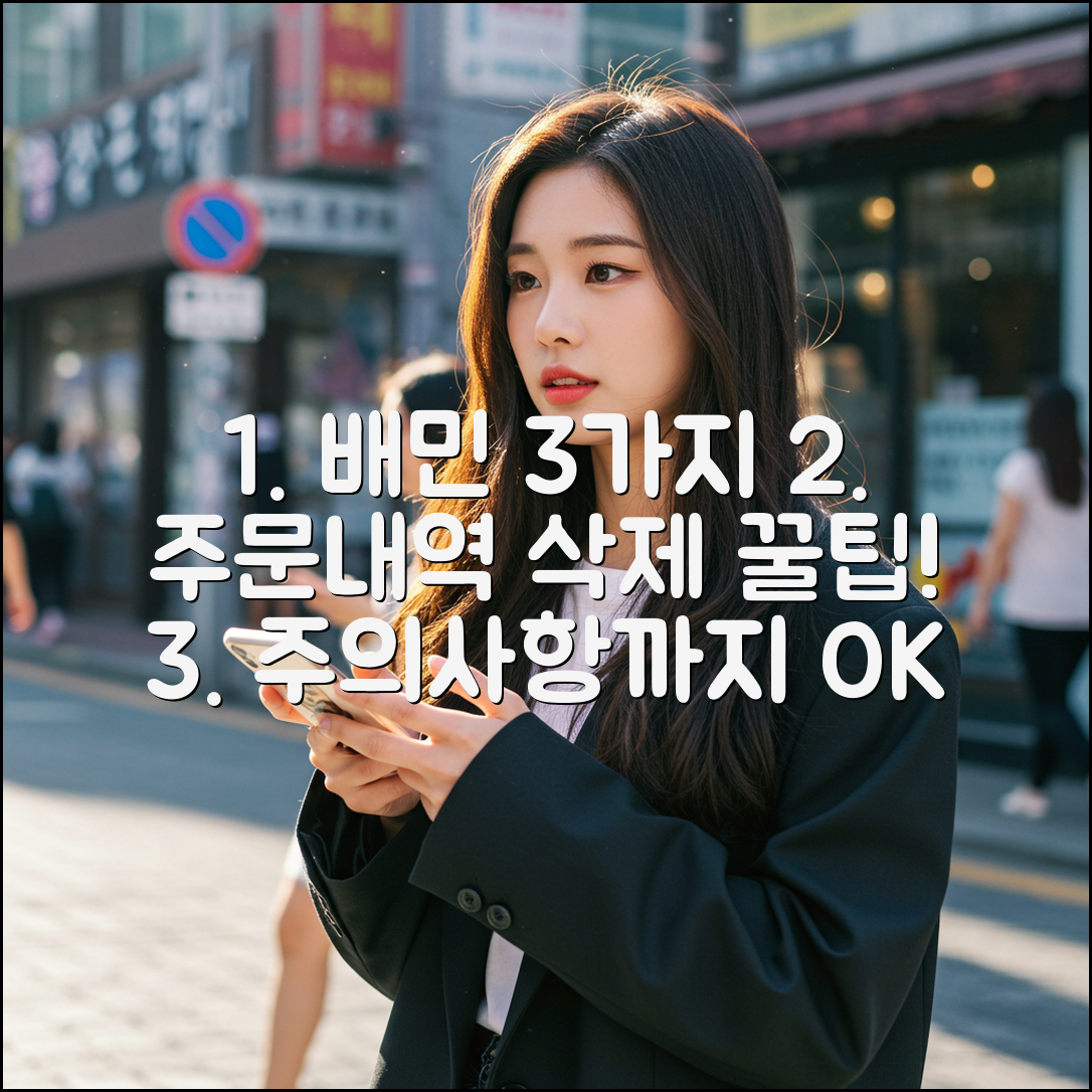 배민 주문내역 3가지 삭제 꿀팁 & 주의사항