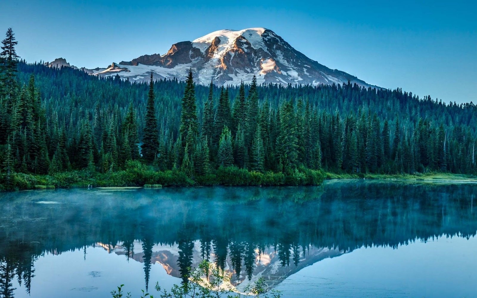 Mountain Lake Nature Wallpaper
