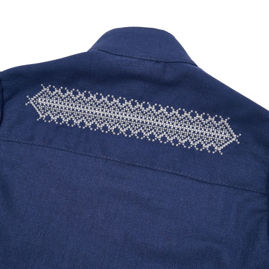 Сорочка вишиванка для хлопчика Класична р122 синій