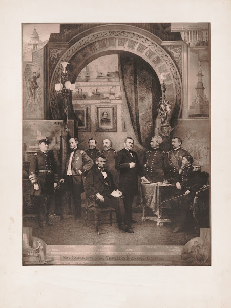 President Abraham Lincoln And His Generals 1884