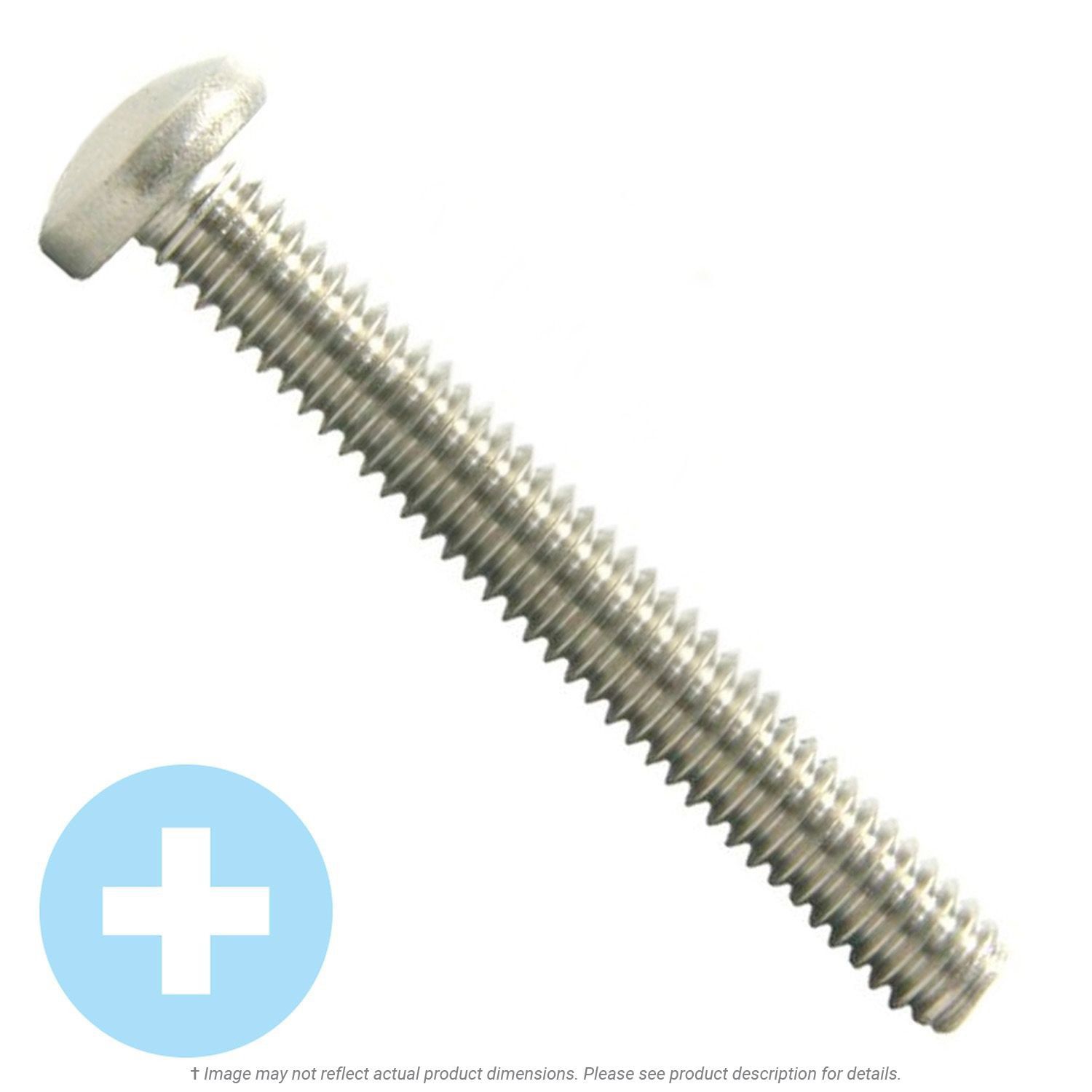 M4-.7 x 16mm Stainless Steel Phillips Pan Head Machine Screw A2