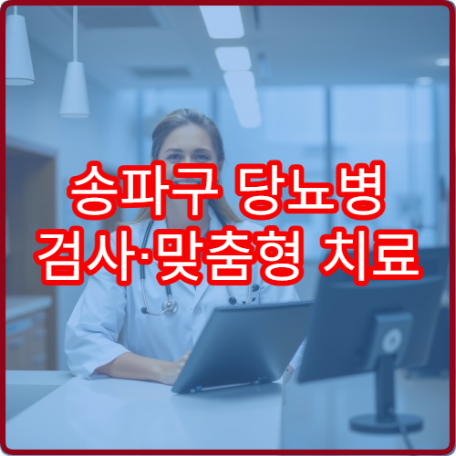 송파구 당뇨병 검사·맞춤형 치료 제공 병원 안내