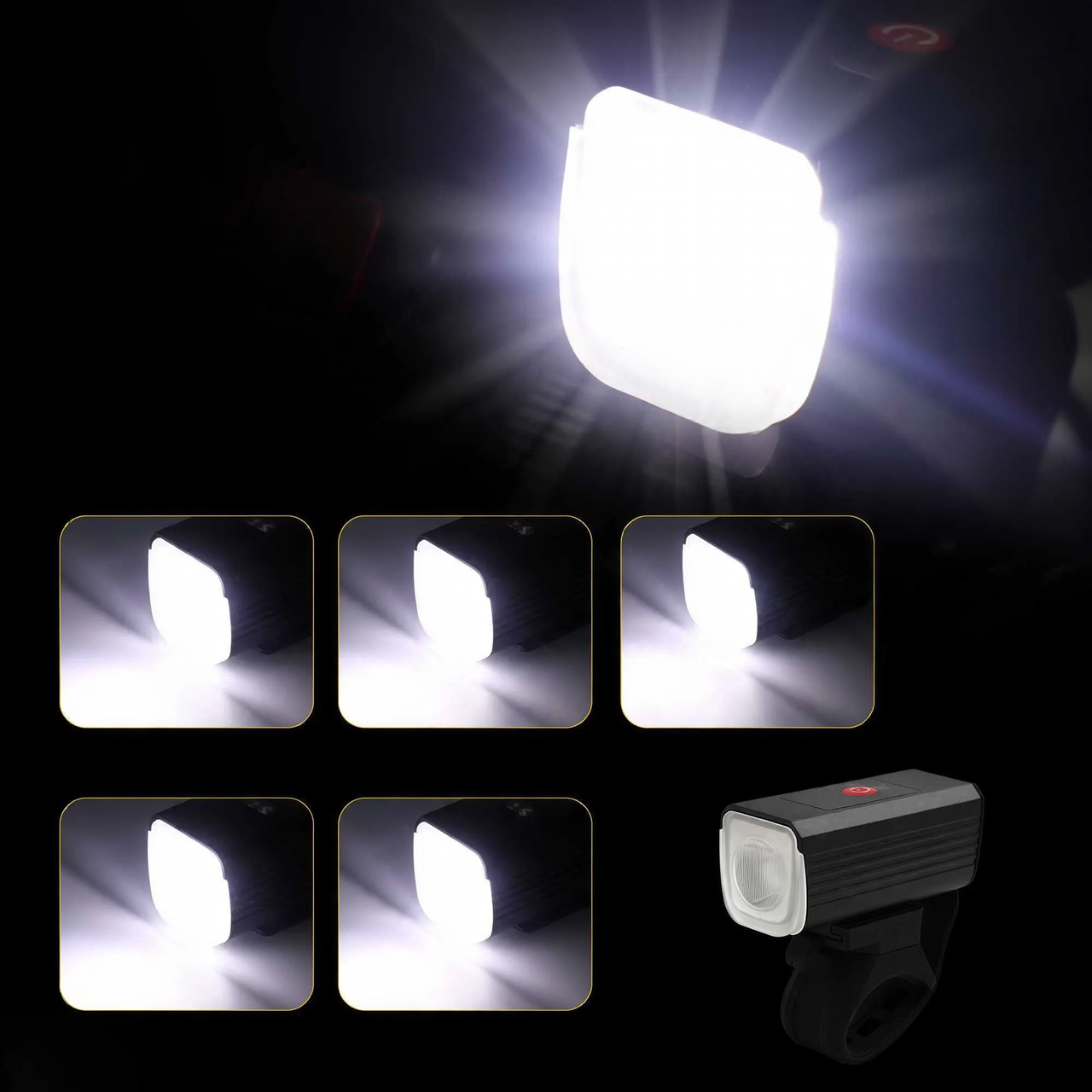 Bike Front Light, USB-C, Rechargeable, Waterproof