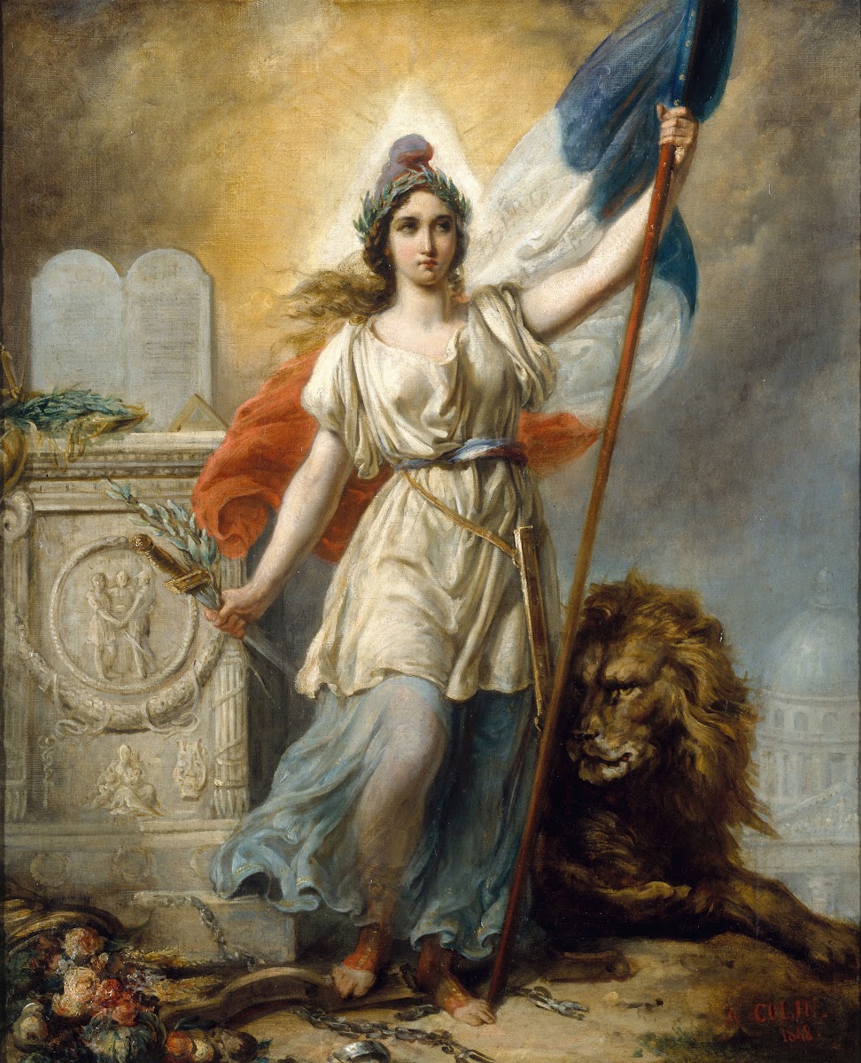 La République esquisse pour le concours de 1848 1848